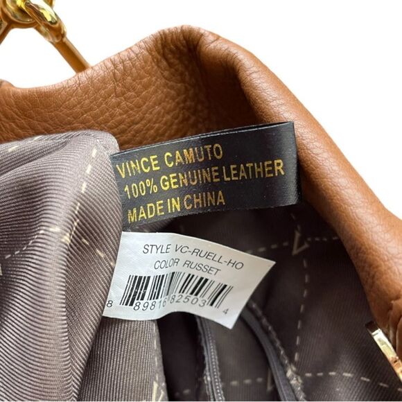 VINCE CAMUTO | Ruell Leather Tote Bag (Russet Brown) - Picture 7 of 8